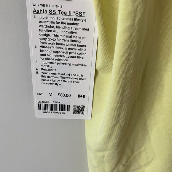 Lululemon Seawheeze: Basic Tee - NWT sz: m - Picture 2 of 3